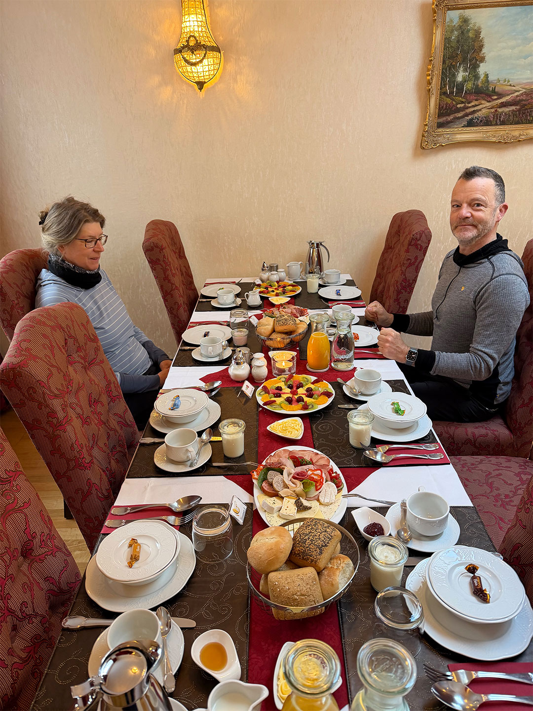 Osterwanderung Grünes Band 2026: Harz: Bad Harzburg: Frühstück im Stadtparkhotel Alexandra (Foto: Manuela Hahnebach)