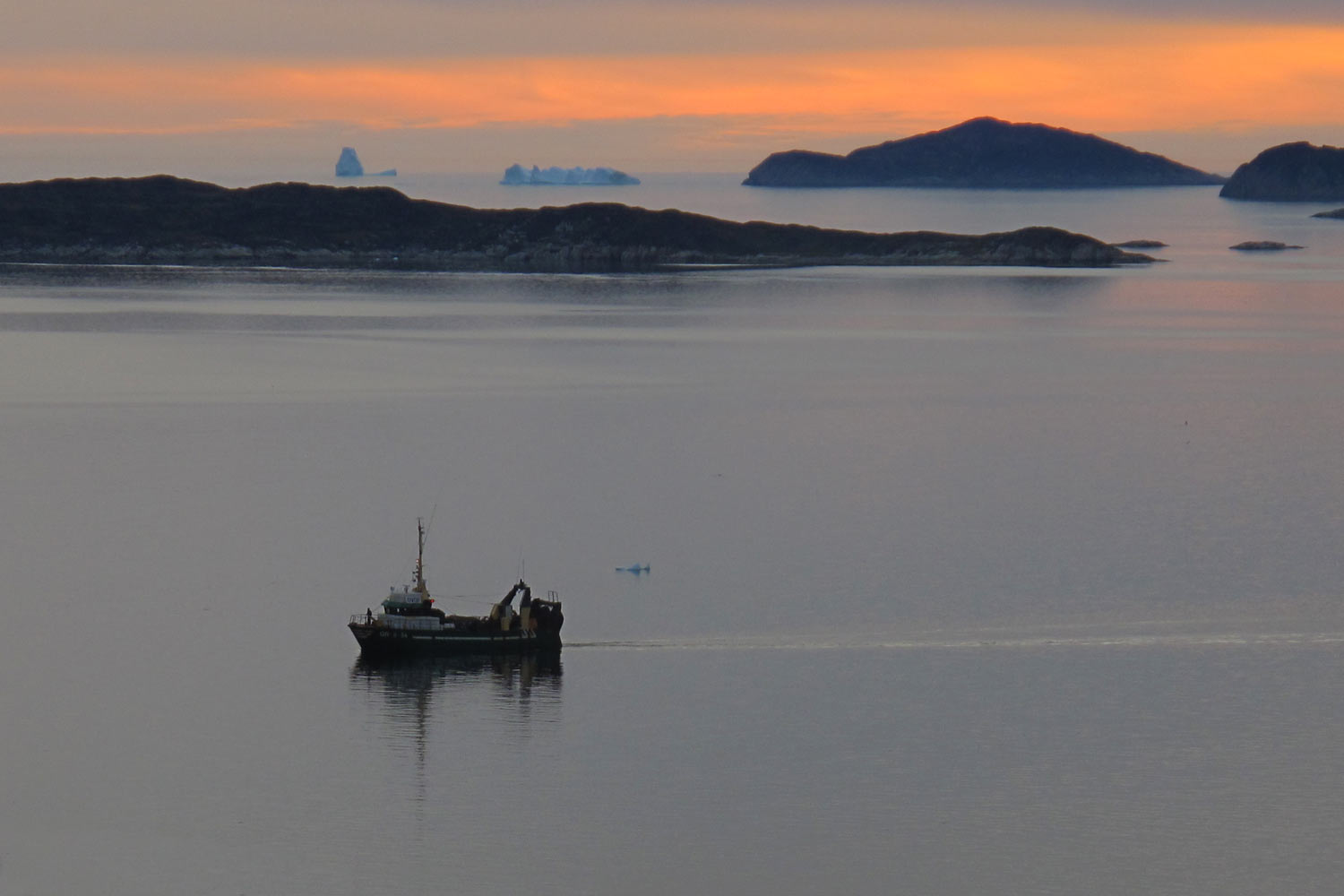Fischerboot . Aasiaat . Grönland . 2009 (Foto: Manuela Hahnebach)