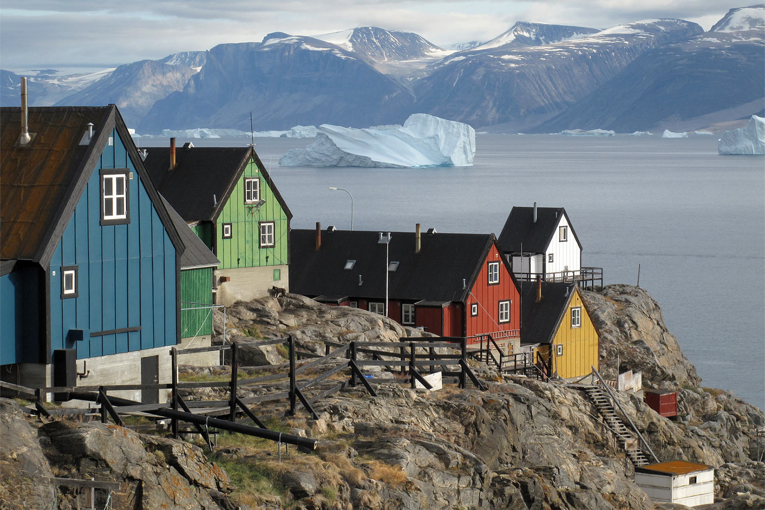 Häuser . Uummannaq . Grönland . 2009 (Foto: Manuela Hahnebach)