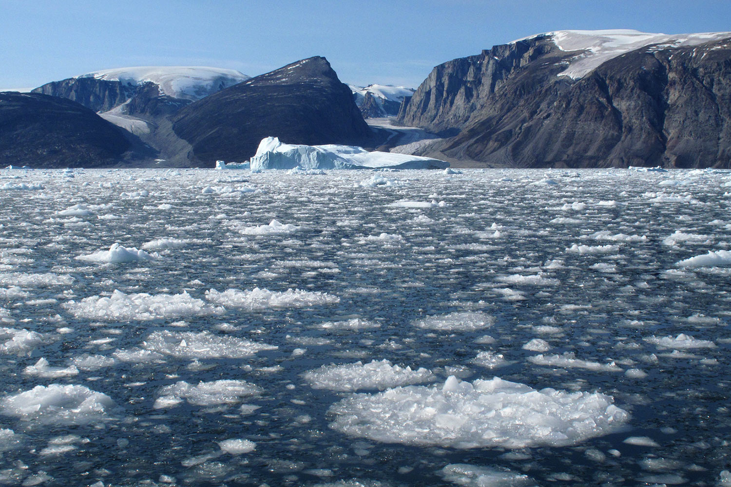 Treibeis . Uummannaqfjord . Grönland . 2009 (Foto: Manuela Hahnebach)
