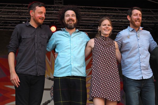 Breabach: James Mackenzie, Calum MacCrimmon, Megan Henderson & Ewan Robertson . Rudolstadt-Festival 2017 (Foto: Manuela Hahnebach)