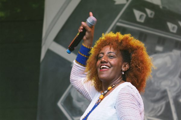 Krar Collective: Genet Asefa . Rudolstadt-Festival 2017 (Foto: Manuela Hahnebach)