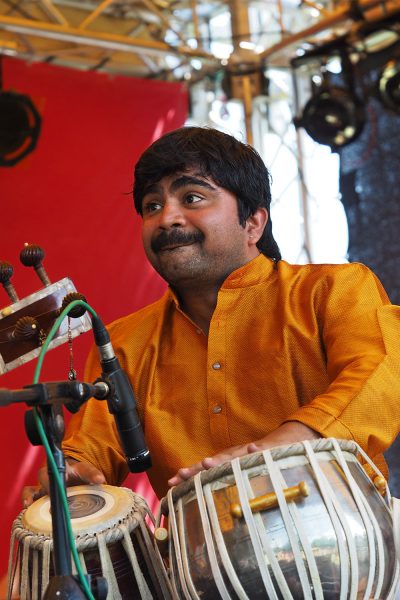 Neckar Ganga: Sandip Rao Kewale . Rudolstadt-Festival 2017 (Foto: Manuela Hahnebach)