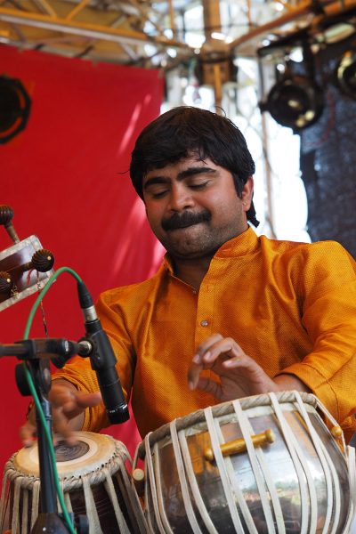 Neckar Ganga: Sandip Rao Kewale . Rudolstadt-Festival 2017 (Foto: Manuela Hahnebach)