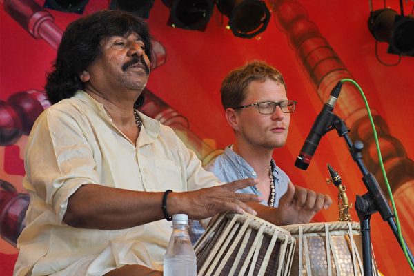 Neckar Ganga: Keshava Rao Nayak & Steffen Dix . Rudolstadt-Festival 2017 (Foto: Manuela Hahnebach)