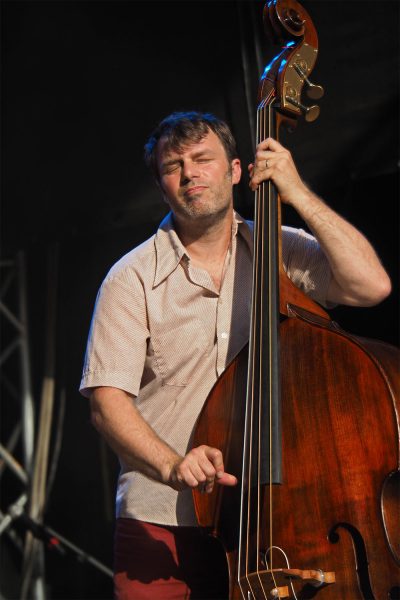 Ani DiFranco Band: Todd Sickafoose . Rudolstadt-Festival 2017 (Foto: Manuela Hahnebach)