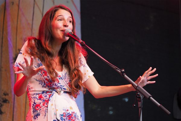 Ganes: Elisabeth Schuen . Rudolstadt-Festival 2018 (Foto: Manuela Hahnebach)