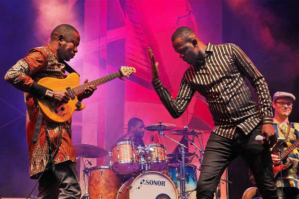 Debademba: Abdoulaye Traoré & Mohamed Diaby . Rudolstadt-Festival 2018 (Foto: Manuela Hahnebach)