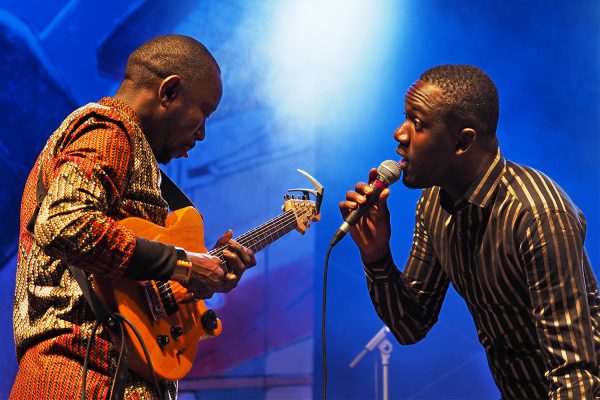 Debademba: Abdoulaye Traoré & Mohamed Diaby . Rudolstadt-Festival 2018 (Foto: Manuela Hahnebach)