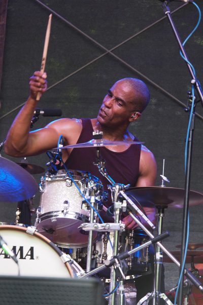 Red Baraat: Chris Eddleton . Rudolstadt-Festival 2018 (Foto: Manuela Hahnebach)