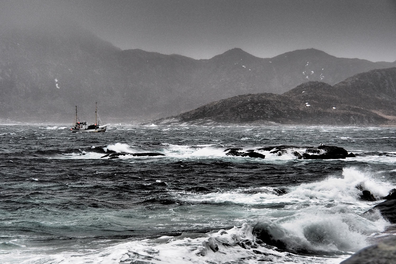 Nordmeer bei Storsandnes . Flakstadøya . Lofoten . 2013 (Foto: Manuela Hahnebach)