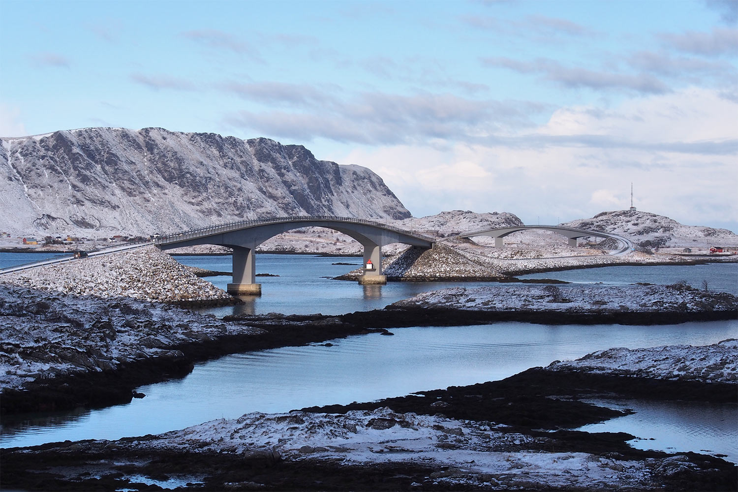 Kubholmenleia Brücken . Moskenesøya . Lofoten . 2013 (Foto: Manuela Hahnebach)