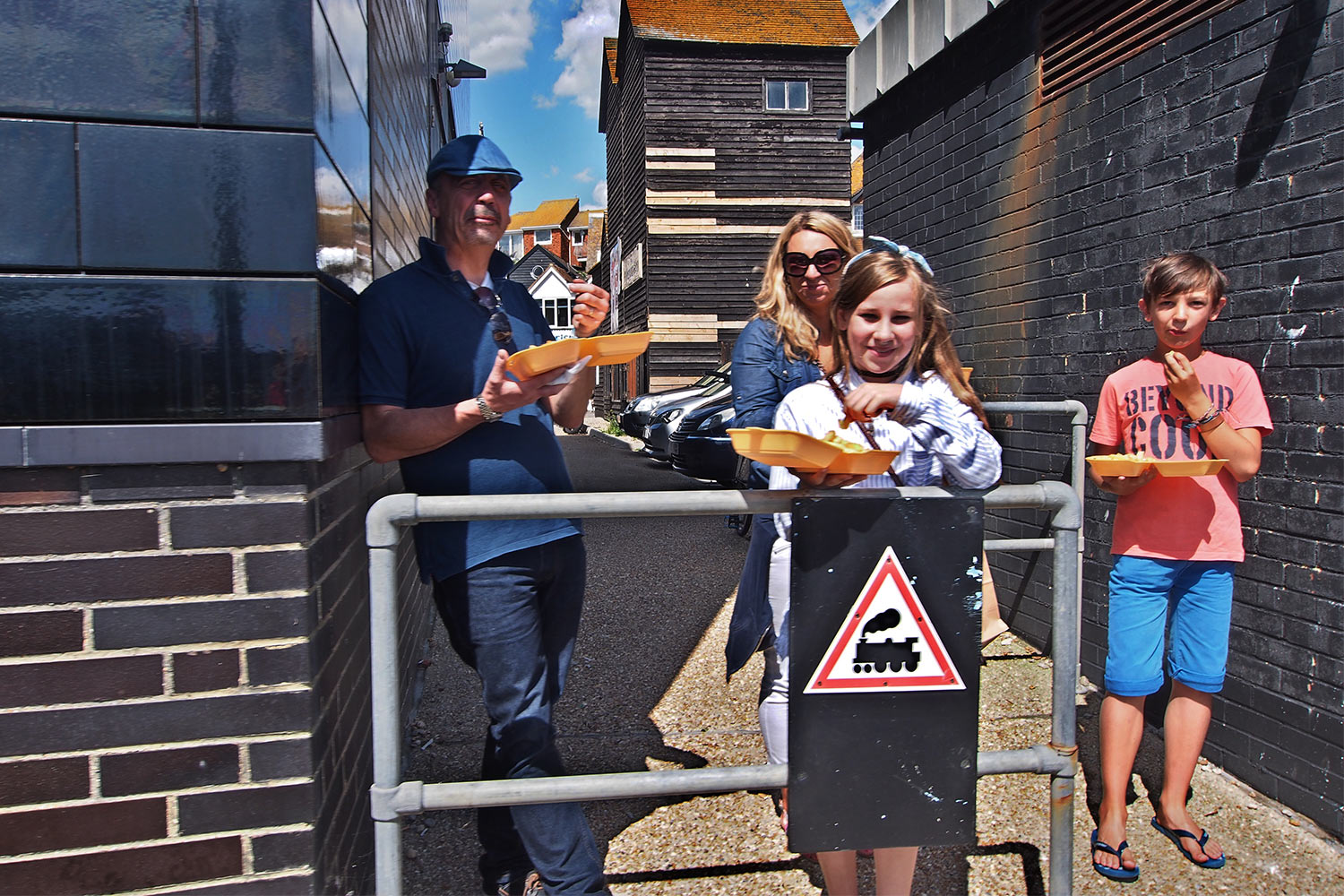 Hastings Miniature Railways . Bahnübergang . England (Foto: Manuela Hahnebach 2016)