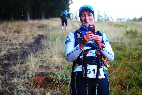 Südthüringentrail 2018 . Am Döllberg: Anja Seidel