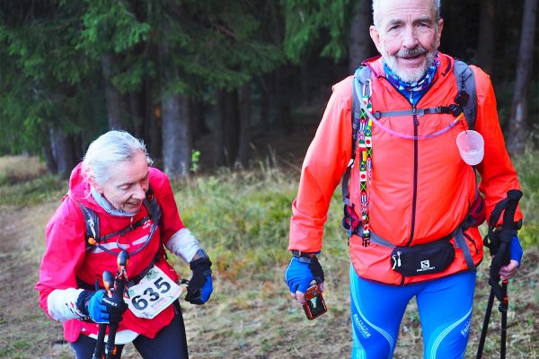 Südthüringentrail 2018 . Am Döllberg: Monika + Lothar Preißler