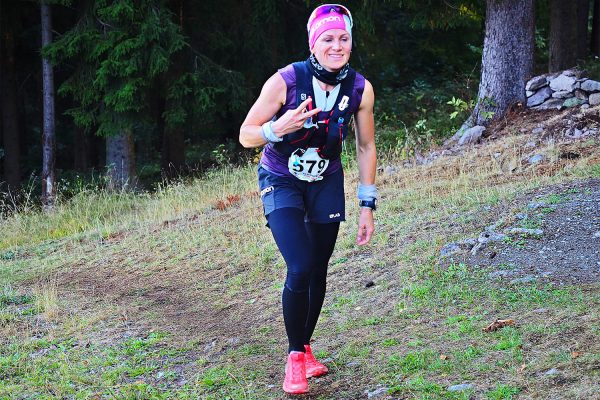 Südthüringentrail 2018 . Am Döllberg: Romy Mey