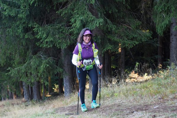 Südthüringentrail 2018 . Am Döllberg: Daniela Ronzon-Simon