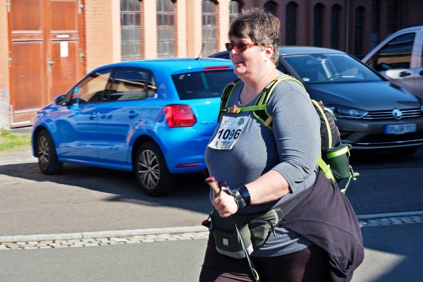 Südthüringentrail 2018 . Wichteltrail-Start im Simson-Gewerbepark: Kati Stetefeld