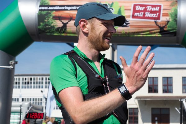 Südthüringentrail 2018 . Im Simson-Gewerbepark im Ziel: Frank Wagner