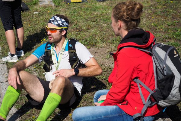 Südthüringentrail 2018 . Im Simson-Gewerbepark im Ziel: Peter Schumann