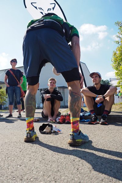 Südthüringentrail 2018 . Im Simson-Gewerbepark im Ziel