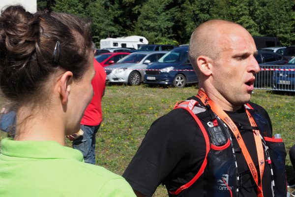 Südthüringentrail 2018 . Im Simson-Gewerbepark im Ziel: Frederik Thieme