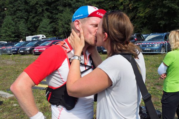 Südthüringentrail 2018 . Im Simson-Gewerbepark im Ziel: Markus Kornalewski