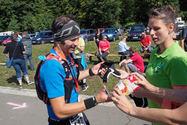 Südthüringentrail 2018 . Im Simson-Gewerbepark im Ziel: Steffen Merkert