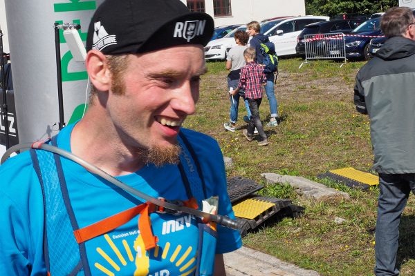 Südthüringentrail 2018 . Im Simson-Gewerbepark im Ziel: Tim Gimpel