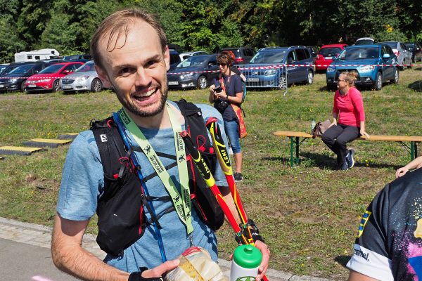 Südthüringentrail 2018 . Im Simson-Gewerbepark im Ziel: Janek Gallitschke