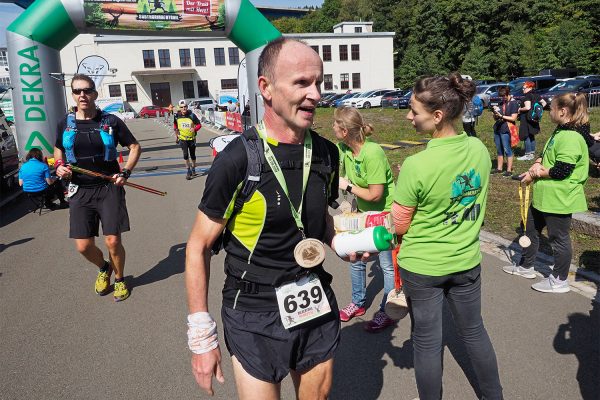 Südthüringentrail 2018 . Im Simson-Gewerbepark im Ziel: Detlef Schröder