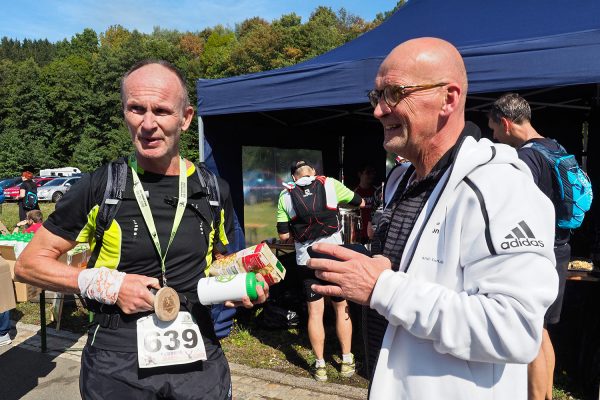 Südthüringentrail 2018 . Im Simson-Gewerbepark im Ziel: Detlef Schröder