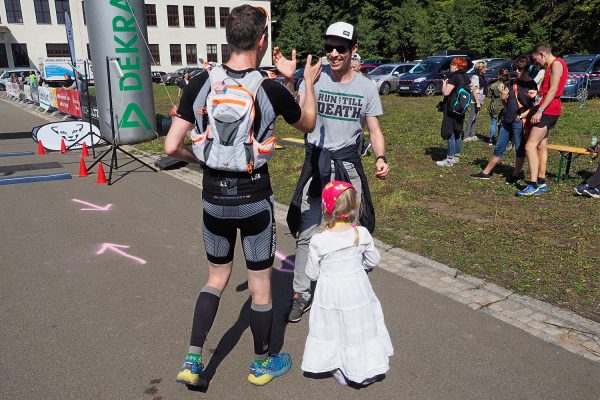 Südthüringentrail 2018 . Im Simson-Gewerbepark im Ziel: Maik Eckelmann