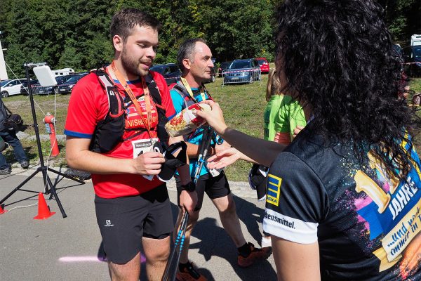 Südthüringentrail 2018 . Im Simson-Gewerbepark im Ziel: Karl-Friedrich Reich