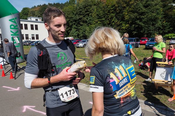 Südthüringentrail 2018 . Im Simson-Gewerbepark im Ziel: Marcus Wolff