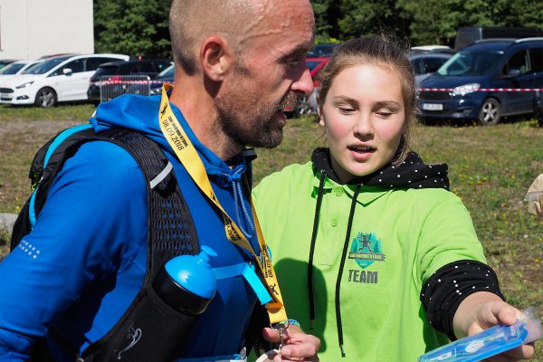 Südthüringentrail 2018 . Im Simson-Gewerbepark im Ziel: Thomas Heinel