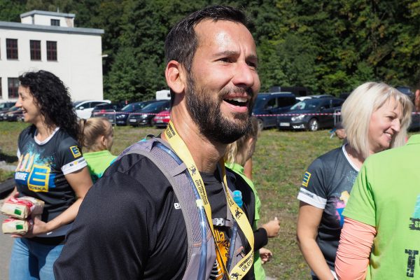 Südthüringentrail 2018 . Im Simson-Gewerbepark im Ziel: Thomas Amann