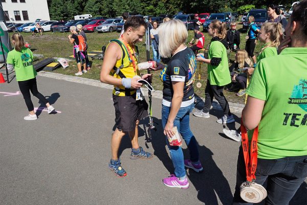 Südthüringentrail 2018 . Im Simson-Gewerbepark im Ziel: Marko Melle