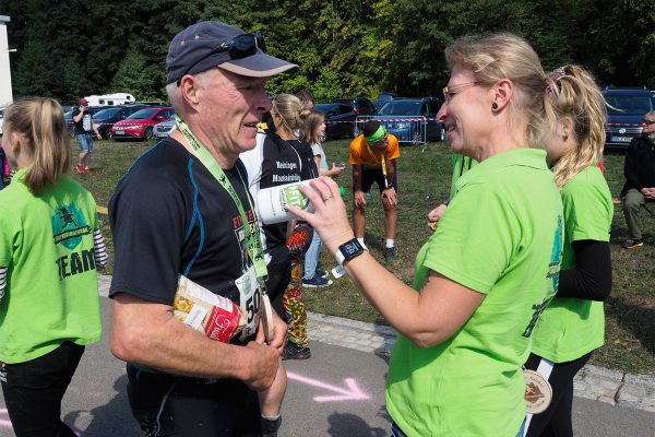 Südthüringentrail 2018 . Im Simson-Gewerbepark im Ziel: Thomas Vockrodt