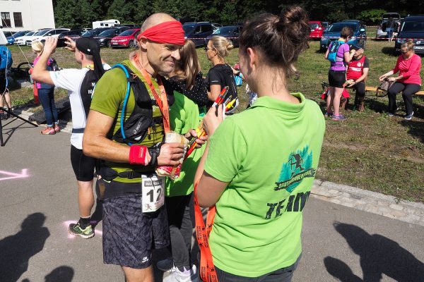 Südthüringentrail 2018 . Im Simson-Gewerbepark im Ziel: Lutz Geske