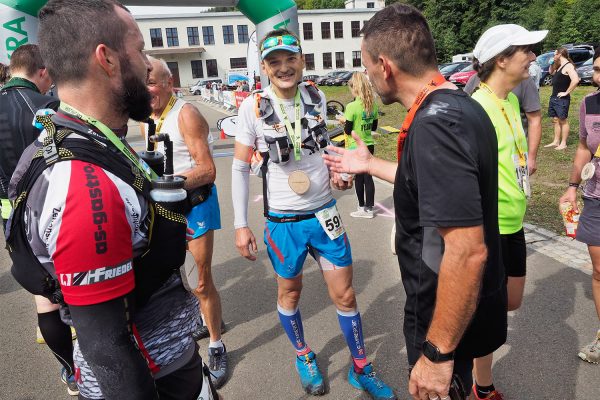 Südthüringentrail 2018 . Im Simson-Gewerbepark im Ziel: René Kretzschmar + Thomas Kummer