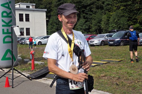 Südthüringentrail 2018 . Im Simson-Gewerbepark im Ziel: Jan Witkowski