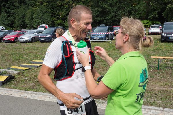 Südthüringentrail 2018 . Im Simson-Gewerbepark im Ziel: Ulrich Zimmermann