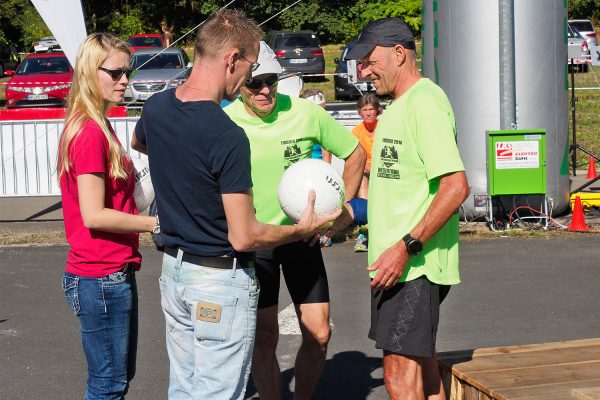 Südthüringentrail 2018 . Siegerehrung: Riesentrail Grand Master Men: 1. Thomas Vockrodt, 3. Klaus Kistner