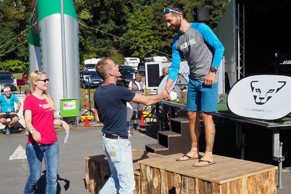 Südthüringentrail 2018 . Siegerehrung: Heldentrail Men: 1. Marian Mielke