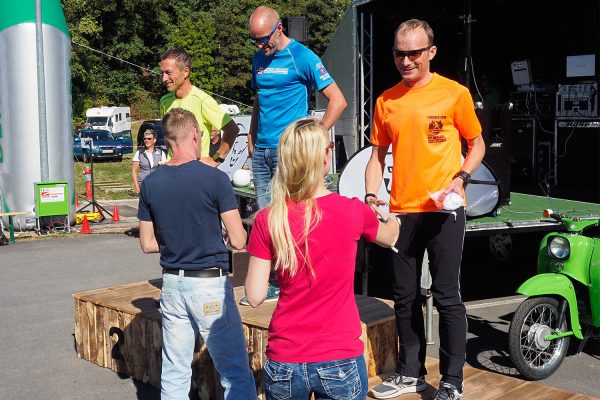 Südthüringentrail 2018 . Siegerehrung: Heldentrail Master Men: 2. Jens Sperlich, 1. Frank Roth, 3. Kai Malzahn