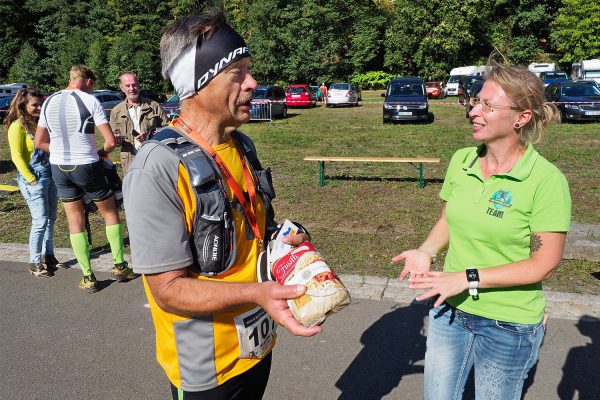 Südthüringentrail 2018 . Im Simson-Gewerbepark im Ziel: Wolfgang Roth