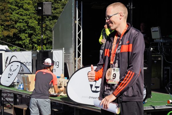 Südthüringentrail 2018 . Siegerehrung: German Trailrunning Cup: Ultra Cup Männer: 3. Marcel Bilek