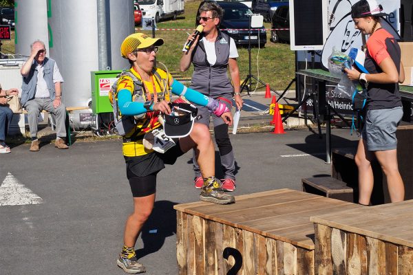 Südthüringentrail 2018 . Siegerehrung: German Trailrunning Cup: Ultra Cup Frauen: 2. Tanya Ostapenko