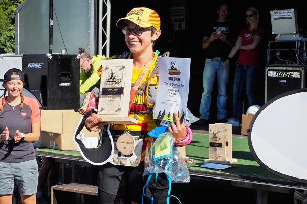 Südthüringentrail 2018 . Siegerehrung: German Trailrunning Cup: Ultra Cup Frauen: 2. Tanya Ostapenko